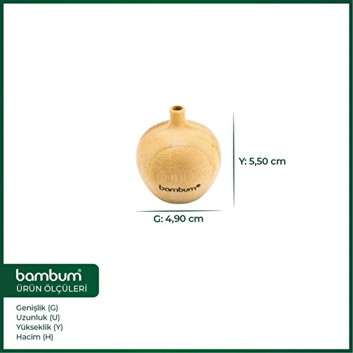 Bambum Forli Bambu Vazo 5,5*4,9cm Bambum Forli Bambu Vazo 5,5*4,9cm