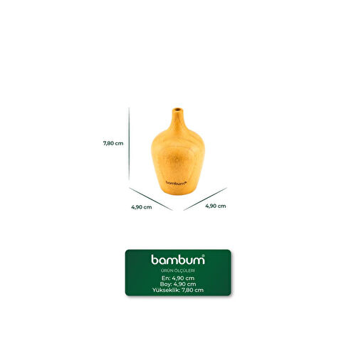 Bambum Braga Bambu Vazo 7,8*4,9cm Bambum Braga Bambu Vazo 7,8*4,9cm