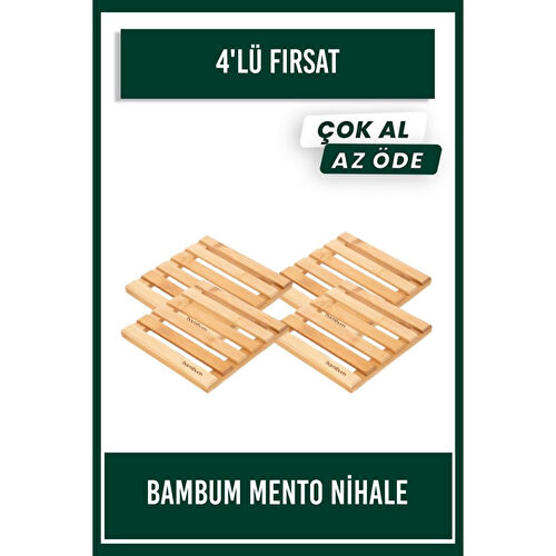Bambum 4'lü Mento Kare Nihale B3009