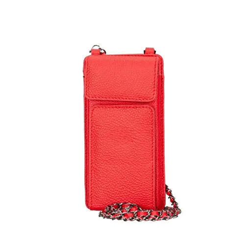 Bloominbag City Muse Deri Crimson Rouge Çapraz Askılı Telefon Cüzdan