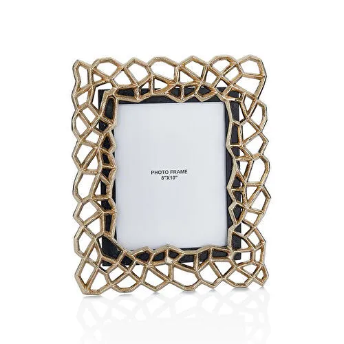 Cornella Pillar Antik Gold Siyah Metal Çerçeve Büyük En:33cm X Boy:39 Cm