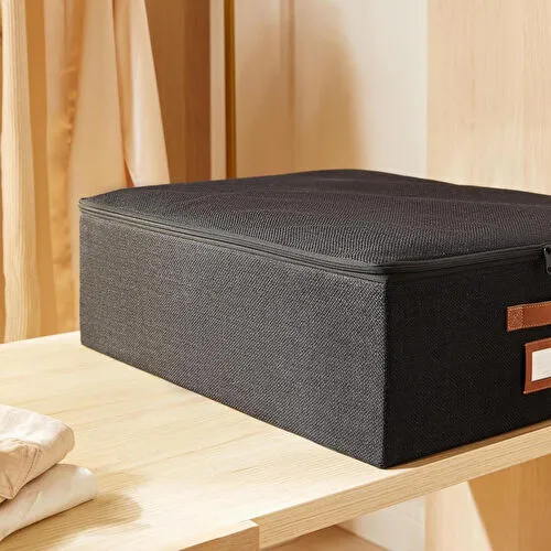 Ocean Home Textile Siyah Renk Jüt Destekli Kutu Hurç 45 X 55 X 18 Cm Ocean Home Textile Siyah Renk Jüt Destekli Kutu Hurç 45 X 55 X 18 Cm