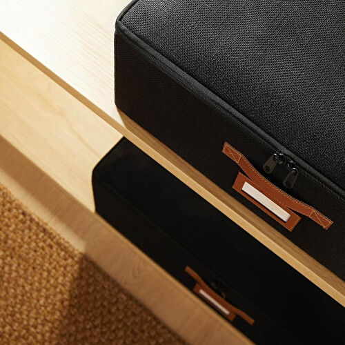 Ocean Home Textile 2'li Siyah Renk Jüt Destekli Kutu Hurç Set 45 X 55 X 18 + 55 X 70 X 18 Cm Ocean Home Textile 2'li Siyah Renk Jüt Destekli Kutu Hurç Set 45 X 55 X 18 + 55 X 70 X 18 Cm