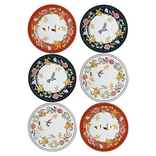 Lucky Art Evelyn Bone 27cm 6li Tabak Seti