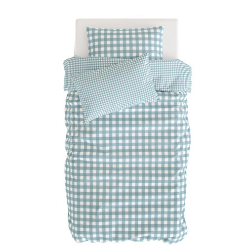 Itsy Bitsy Kids Gingham Mavi Nevresim Seti , Multicolor , 140x200 Cm