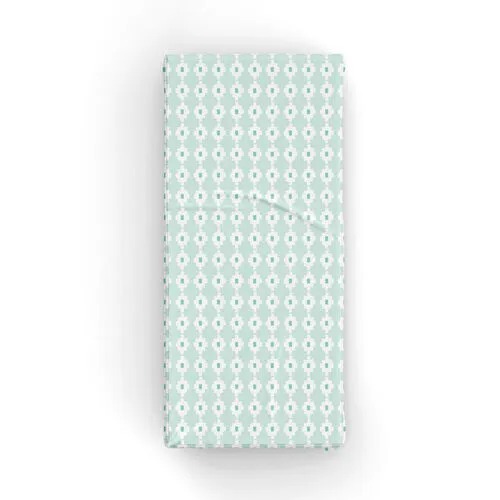 Itsy Bitsy Kids Sukha Pamuk Saten Mint Yeşili Çocuk Çarşaf Seti 90x190cm