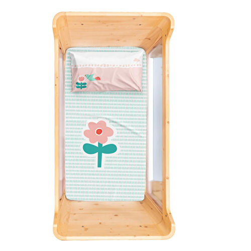 Itsy Bitsy Kids Amulet Bebek Çarşaf Seti, Pembe, 80x140 Cm