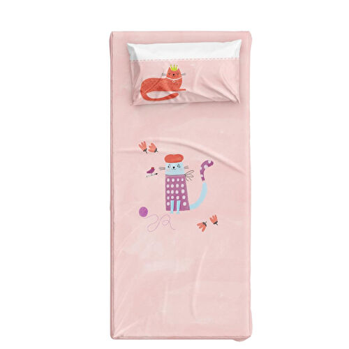 Itsy Bitsy Kids Kitty Of Queens Tek Kişilik Çarşaf Seti, Çok Renkli, 90x190cm