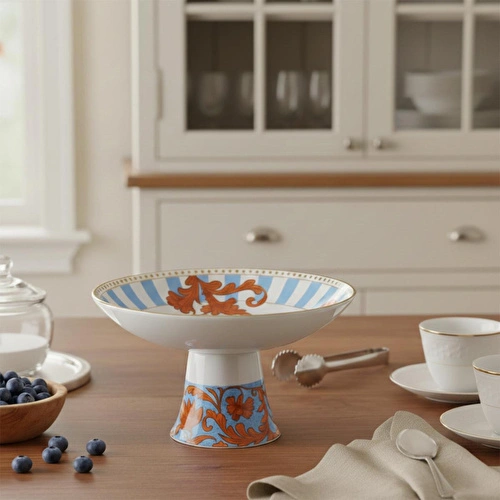 Lucky Art Zeflora Bone Ayakli Sunum Kasesi 15cm