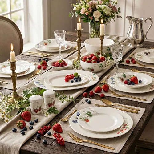 Royal Canterbury Very Berry 53 Parça Yemek Takimi Royal Canterbury Very Berry 53 Parça Yemek Takimi