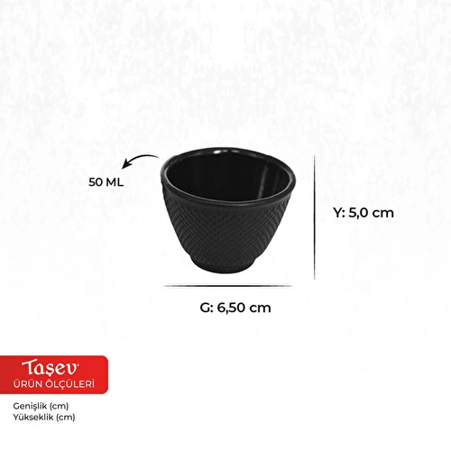 Bambum Tt2769 Turme 2'li Döküm Bitki Çay Bardak Takımı 50 Ml