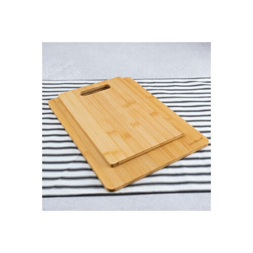 Bambum Leona Ikili Kesme Tahtası Bambu