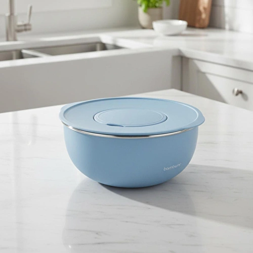 Bambum Nostalji Karıştırma Kabı Mavi 24 Cm