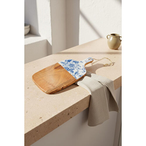 Bambum Gura Dikdörtgen Kesme Tahtası Gül