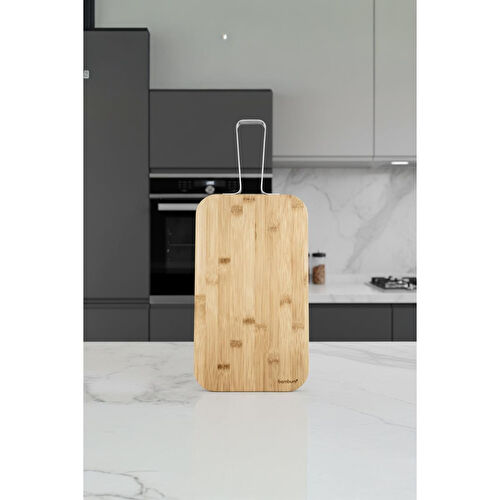 Bambum Zoe Çelik Saplı Kesme Tahtası