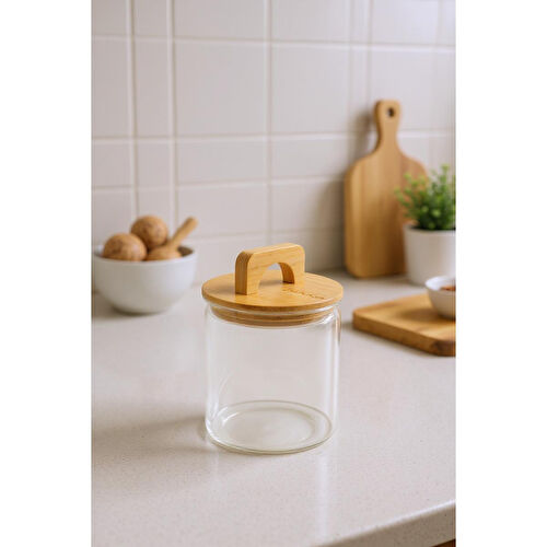Bambum Ciri Bambu Kapaklı Baharatlık 12 Cm