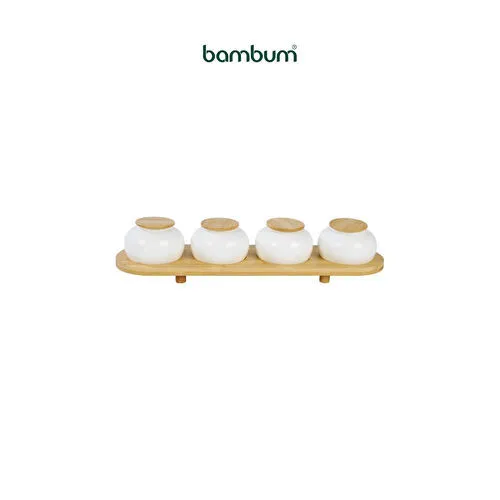 Bambum Simple 4'lü Baharat Seti Standlı