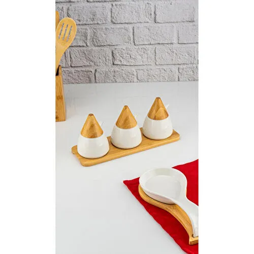 Bambum Zenith 3'lü Baharat Seti Kaşıklı