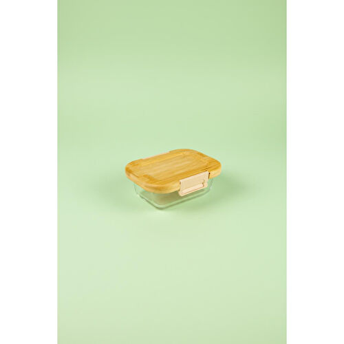 Bambum Satina Kilitli Cam Saklama Kabı 370 Ml Bambum Satina Kilitli Cam Saklama Kabı 370 Ml