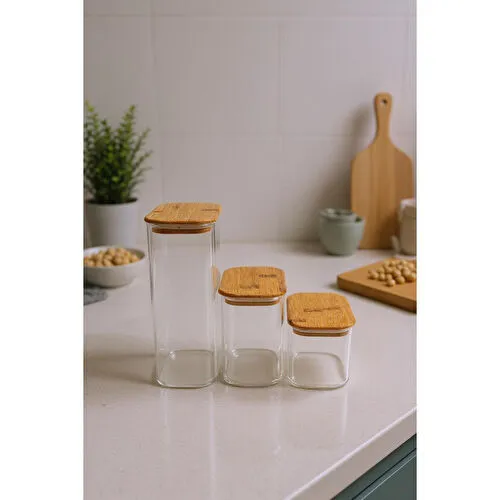 Bambum Thork 3'lü Baharatlık Ve Saklama Kabı Seti