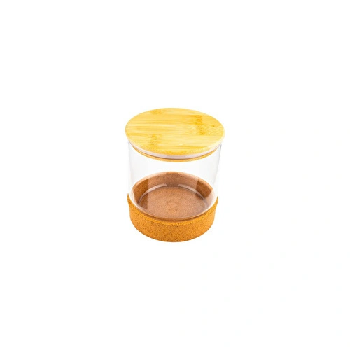 Bambum Corki - Mantar Altlıklı Cam Saklama Kabı 550 Ml Bambum Corki - Mantar Altlıklı Cam Saklama Kabı 550 Ml