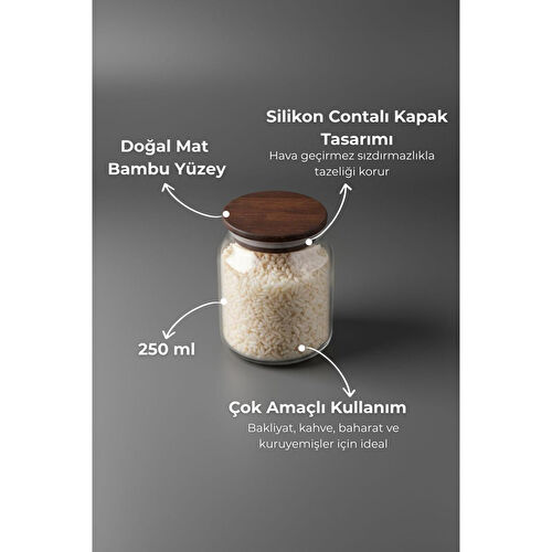 Bambum Nero Zone Cam Saklama Kabı 250ml