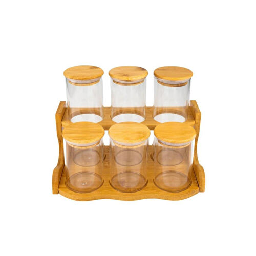 Bambum Loca - 6 Parça 2 Katlı Baharatlık Seti