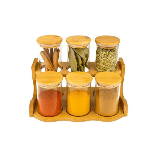 Bambum Loca - 6 Parça 2 Katlı Baharatlık Seti