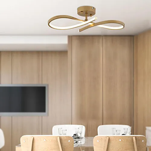 Apliqa Vetto Eskitme 38 Watt Plafonyer 3 Renkli Ledli Modern Mutfak Banyo Led Salon Sarkıt Avize