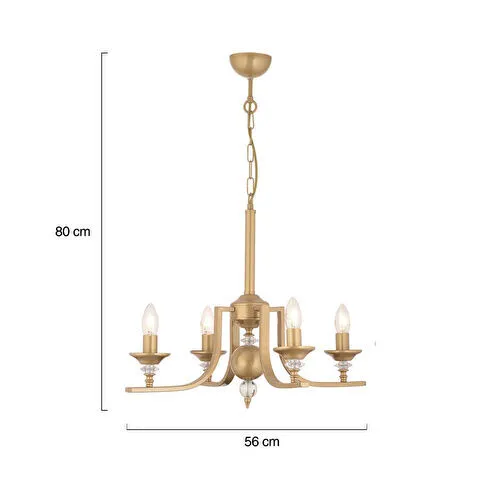 Apliqa Erza 4lü Eskitme Modern Sarkıt Yatak Odası Salon Avize