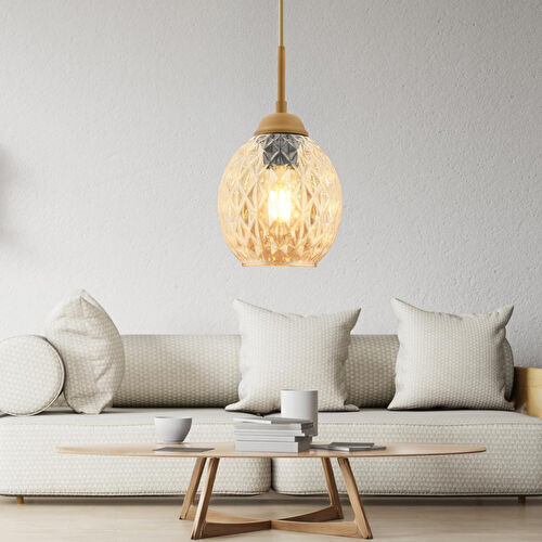 Apliqa Nino Tekli Eskitme Modern Sarkıt Oturma Odası Salon Sarkıt Avize