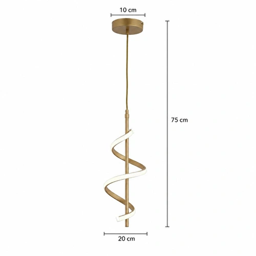 Apliqa Leatrice Tekli Eskitme 3 Renkli 20 Watt Ledli Modern Oturma Odası, Koridor, Salon Led Avize