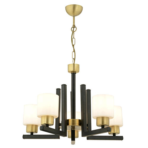 Apliqa Torqu 5 Li Eskitme Siyah Modern Yatak Odası Mutfak Oturma Odası Salon Avize