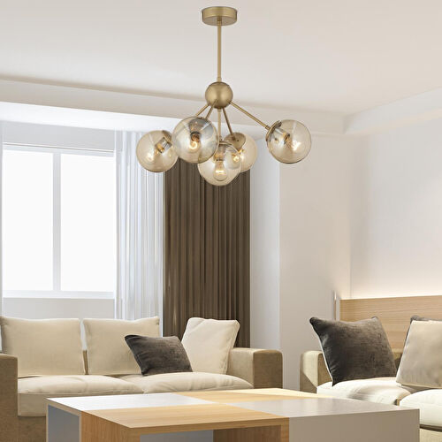 Apliqa Meyo 5li Eskitme Bal Camlı Modern Genç Odası Yatak Odası Salon Avize Apliqa Meyo 5li Eskitme Bal Camlı Modern Genç Odası Yatak Odası Salon Avize