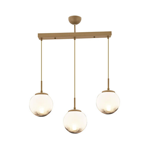 Apliqa Mirsad 3lü Sıralı Eskitme Tekli Retro Modern Sarkıt Avize