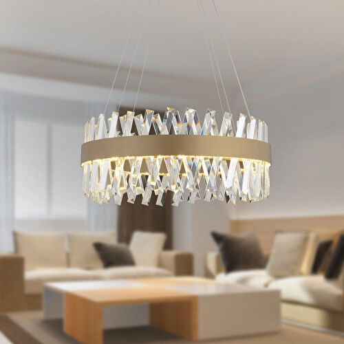 Apliqa Brampton 50'lik Eskitme 3 Renkli 94 Watt Ledli Yemek Masası Üstü, Oturma Odası, Salon Avize