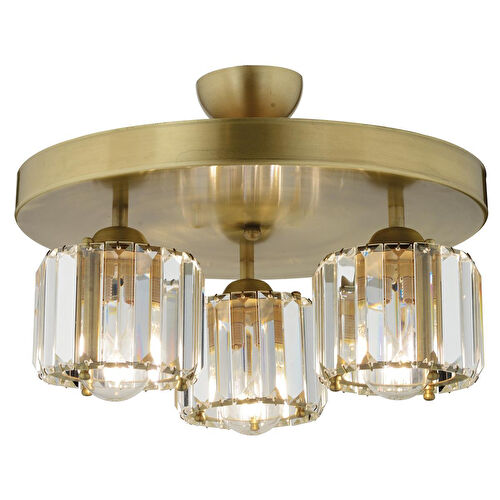 Apliqa Sabrina 3 Lü Yuvarlak Eskitme Plafonyer Kristalli Taşlı Modern Tasarım Kristal Salon Avize Apliqa Sabrina 3 Lü Yuvarlak Eskitme Plafonyer Kristalli Taşlı Modern Tasarım Kristal Salon Avize