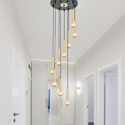 Apliqa Elisa 9lu Sarkıt Eskitme Sarkıt Modern Genç Odası Mutfak Salon Sarkıt Avize