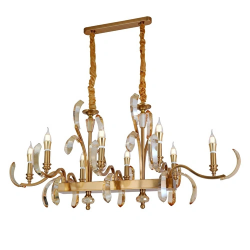 Apliqa Ronja 8'li Yemek Masası Üstü Sıralı Bakır Eskitme Kristal Taşlı Avangart Salon Avize Apliqa Ronja 8'li Yemek Masası Üstü Sıralı Bakır Eskitme Kristal Taşlı Avangart Salon Avize