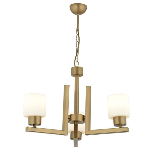 Apliqa Torqu 3 Lü Eskitme Boyalı Beyaz Camlı Modern Genç Odası Yatak Odası Salon Avize