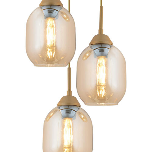 Apliqa Hierro 3 Lü Yuvarlak Eskitme Modern Salon Avize Apliqa Hierro 3 Lü Yuvarlak Eskitme Modern Salon Avize