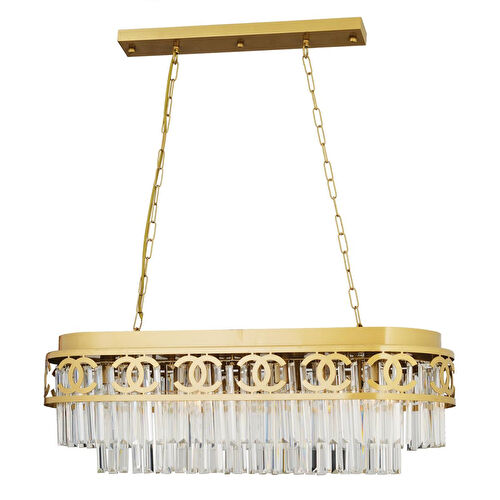 Apliqa Varnum Eskitme Kristalli Taşlı Modern Tasarım Yemek Masası Üstü Kristal Salon Avize