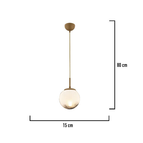 Apliqa Mirsad Tekli Eskitme Retro Modern Tekli Sarkıt Avize