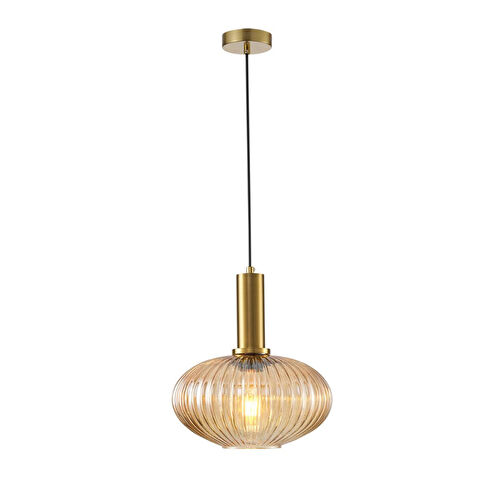 Apliqa Darwi Eskitme Bal Camlı Tekli Sarkıt Avize