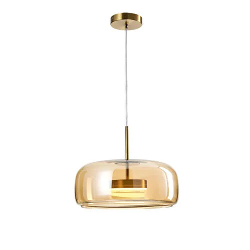 Apliqa Nantes 12 Watt 3000k Eskitme Bal Camlı Tekli Led Sarkıt Avize