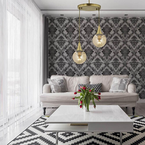 Apliqa Damla 2li Yuvarlak Bal Camlı Eskitme Modern Sarkıt, Mutfakyatak Odası Salon Sarkıt Avize Apliqa Damla 2li Yuvarlak Bal Camlı Eskitme Modern Sarkıt, Mutfakyatak Odası Salon Sarkıt Avize