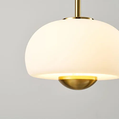 Apliqa Tres Tekli 7 Watt 3000k Eskitme Beyaz Camlı Led Sarkıt Avize