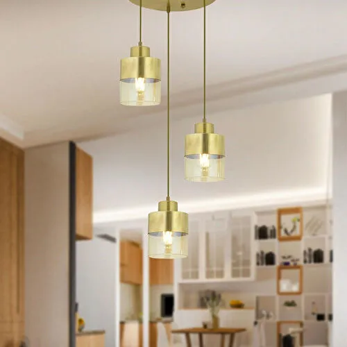 Apliqa Boris 3lü Yuvarlak Komple Eskitme Sarkıt Modern Genç Odası Mutfak Salon Avize