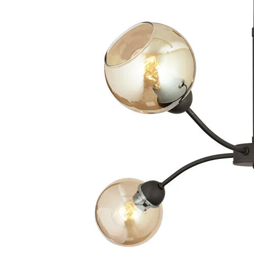 Apliqa Ecvet 6lı Siyah Modern Oturma Odası Yatak Odası Retro Salon Avize Apliqa Ecvet 6lı Siyah Modern Oturma Odası Yatak Odası Retro Salon Avize