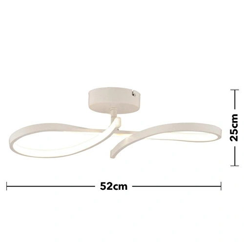 Apliqa Vetto Beyaz 38 Watt Plafonyer 3 Renkli Ledli Modern Mutfak Banyo Led Salon Sarkıt Avize